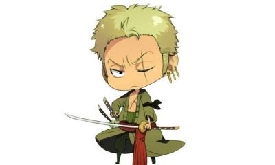 Bộ ảnh Zoro chibi, đẹp ngầu đầy dũng mãnh khi sử dụng kiếm