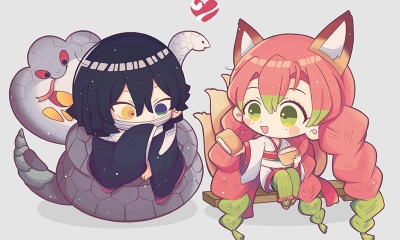 Bộ ảnh Kimetsu Yaiba chibi đẹp, cute, ngầu được yêu thích nhât